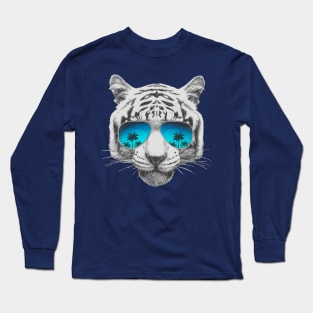 Tiger with sunglasses Long Sleeve T-Shirt